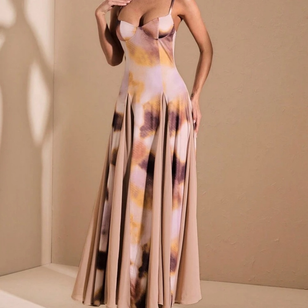 Pink Multicolor Maxi Dress